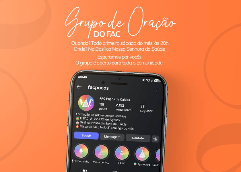 Agosto 2026 - Grupo de Oração